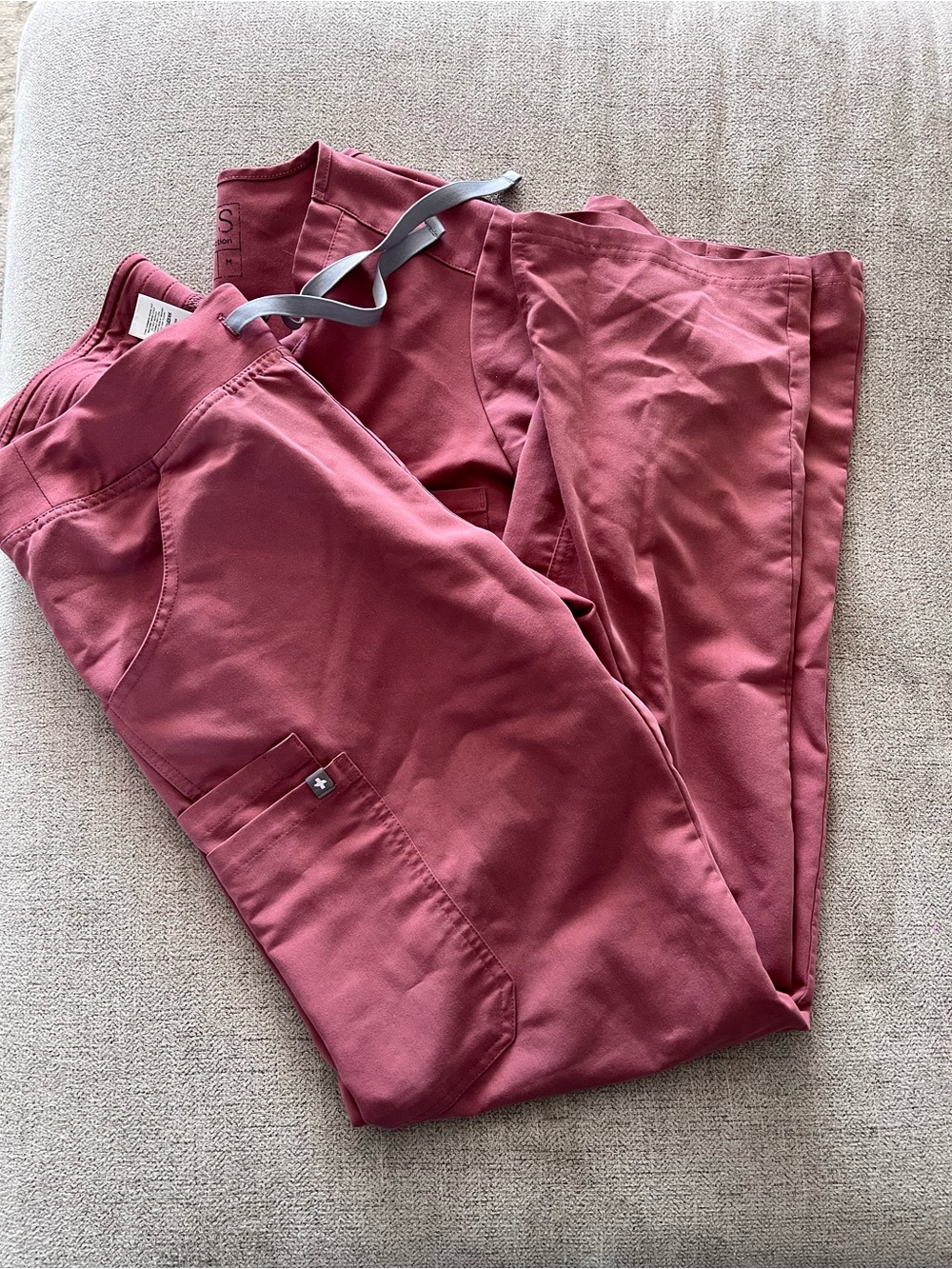 Figs women’s scrub set in Dusty Rose